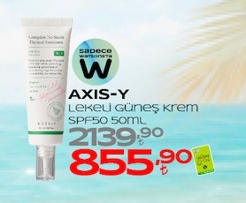 Axis-Y Lekeli Güneş Kremi Spf50 50Ml