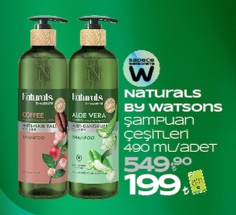 Naturals By Watsons Şampuan Çeşitleri 490 Ml/Adet