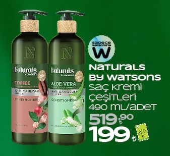 Naturals By Watsons Saç Kremi Çeşitleri 490 Ml/Adet