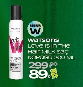 Watsons Love Is In The Hair Milk Saç Köpüğü 200 Ml