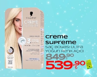 Schwarzkopf Creme Supreme Saç Boyasi Ultra Yoğun Renk Açici
