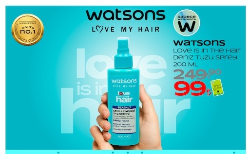 Watsons Love My Hair Deniz Tuzu Sprey 200 Ml