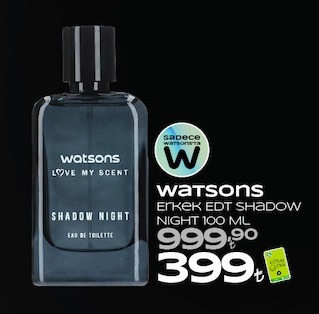 Watsons Erkek Edt Shadow Night 100 Ml