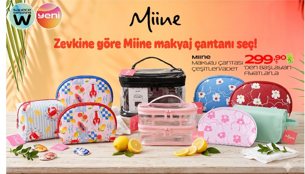 Miine Makyaj Çantası Çeşitleri/Adet
