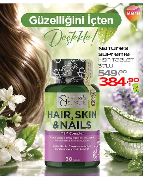 Nature'S Supreme Hair, Skin & Nails 30 Tablet