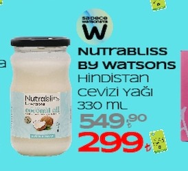 Nutrabliss By Watsons Hindistan Cevizi Yağı 330 Ml