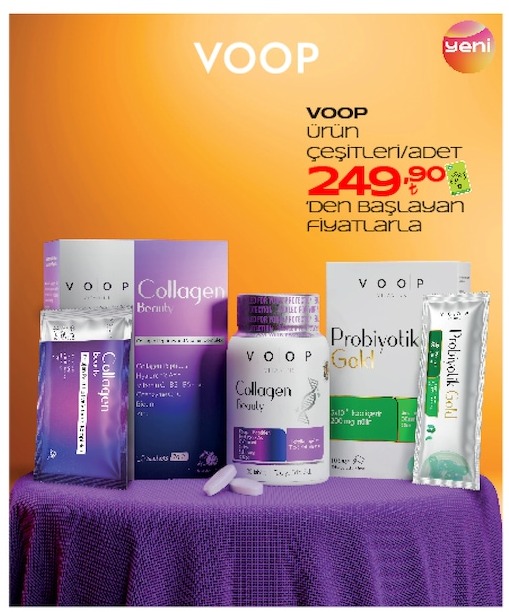 Voop Ürün Çeşitleri/Adet