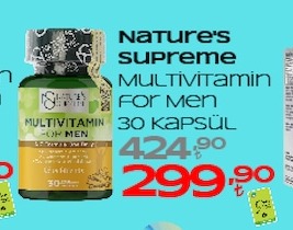 Nature'S Supreme Multivitamin For Men 30 Kapsül