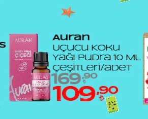 Auran Uçucu Koku Yağı Pudra 10 Ml