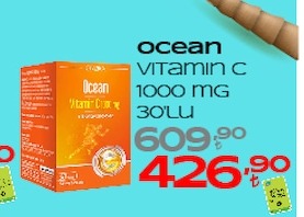 Ocean Vitamin C 1000Mg 30'Lu