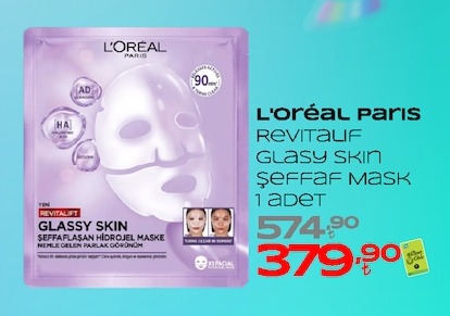 L'Oréal Paris Revitalift Glasy Skin Şeffaf Mask 1 Adet