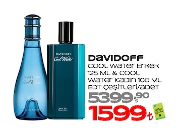 Davidoff Cool Water Erkek 125Ml & Cool Water Kadın 100Ml Edt