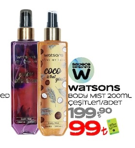 Watsons Body Mist 200Ml