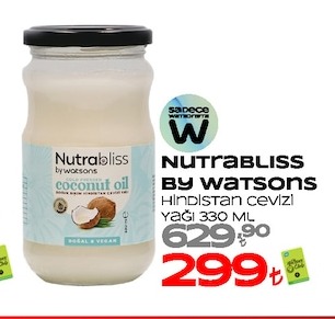 Nutrabliss By Watsons Hindistan Cevizi Yağı 330 Ml