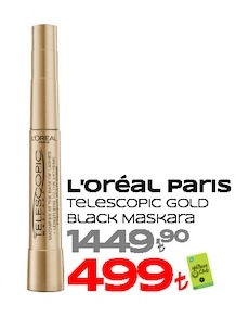 L'Oreal Paris Telescopic Gold Black Maskara