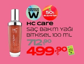 Hc Care Saç Bakım Yağı Bitkisel 100 Ml