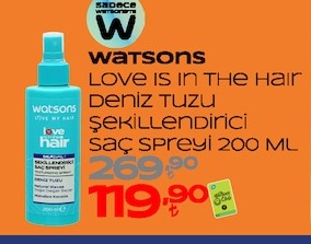 Watsons Love Is In The Hair Deniz Tuzu Şekillendirici Saç Spreyi 200 Ml