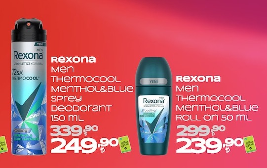 Rexona Men Thermocool Menthol & Blue Sprey Deodorant 150 Ml