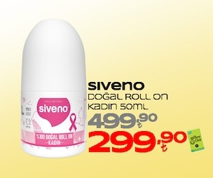 Si̇veno Doğal Roll On Kadin 50Ml