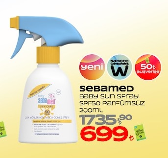 Sebamed Baby Sun Spray Spf50 Parfümsüz 200Ml