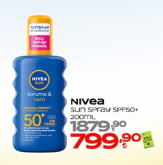 Nivea Sun Spray Spf50+ 200Ml