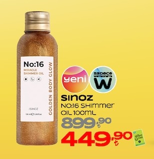 Sinoz No:16 Shimmer Oil 100Ml