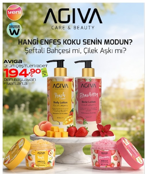 Agiva Peach & Mango Vücut Losyonu 500Ml