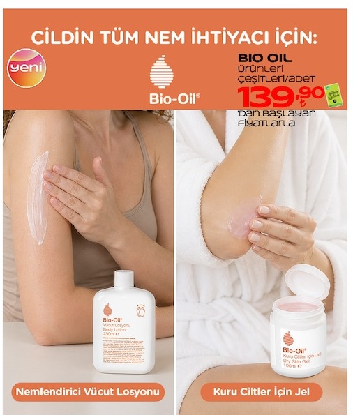 Bio-Oil Vücut Losyonu 250 Ml Kuru Ciltler İçin Jel 100 Ml