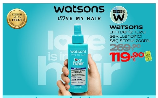 Watsons Deniz Tuzu Şekillendirici Saç Spreyi 200Ml
