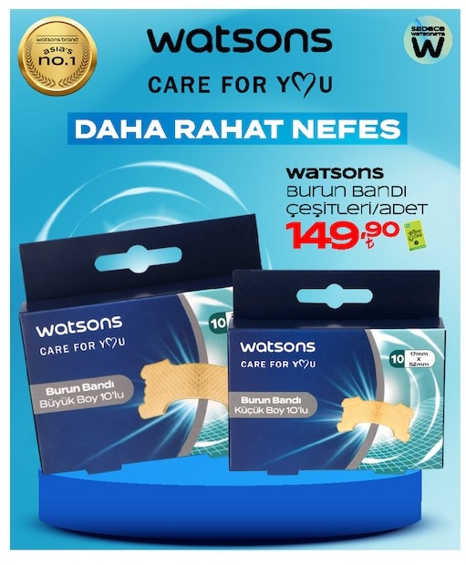 Watsons Burun Bandı 10'Lu Büyük Boy