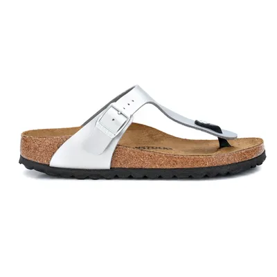 Birkenstock Gizeh 43853 Kadın Terlik Gümüş