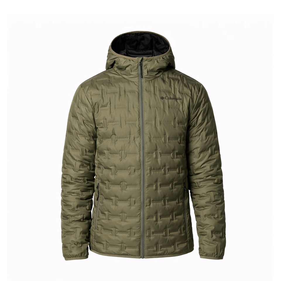 Columbia Delta Ridge II Down Hooded Jacket 2086222-397 Erkek Mont Yeşil