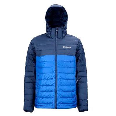 Columbia Powder Lite Hooded 2086944-433 Erkek Mont Lacivert Mavi