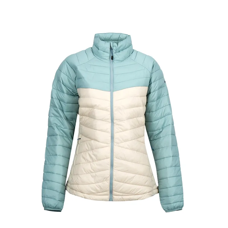 Columbia Powder Pass Insulated 2133622-278 Kadın Ceket Bej Mavi