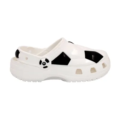 Crocs Classic Soccer Ball Clog 210157-103 Çocuk Terlik Beyaz Siyah