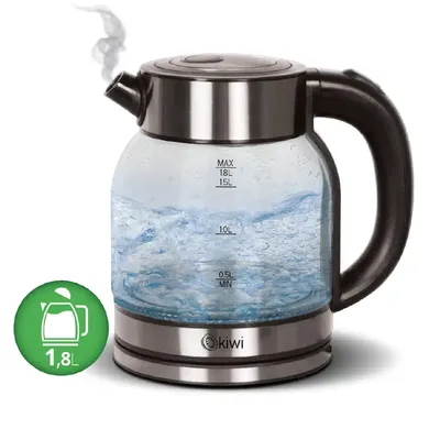 Kiwi 3333 Işıklı Cam Su Isıtıcı