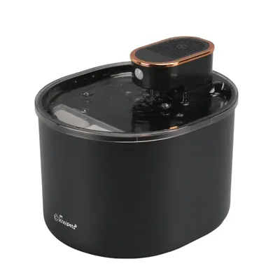 Kiwi Pets Hareket Sensörlü Evcil Hayvan Su Çeşmesi Siyah