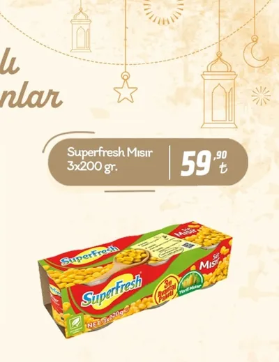 Superfresh Mısır 3X200 Gr.