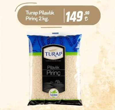 Turap Pilavlık Pirinç 2 Kg.