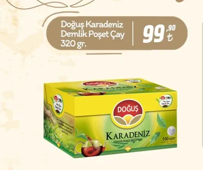 Doğuş Karadeniz Demlik Poşet Çay 320 Gr