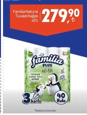 Familia Natural Tuvalet Kağıdı 40'Lı