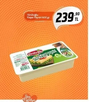 Yörükoğlu Kaşar Peyniri 600 Gr