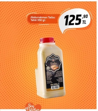 Abdurrahman Tatlıcı Tahin 550 Gr