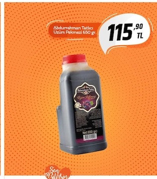 Abdurrahman Tatlıcı Üzüm Pekmezi 650 Gr