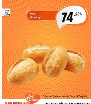 Mini Ekmek Kg