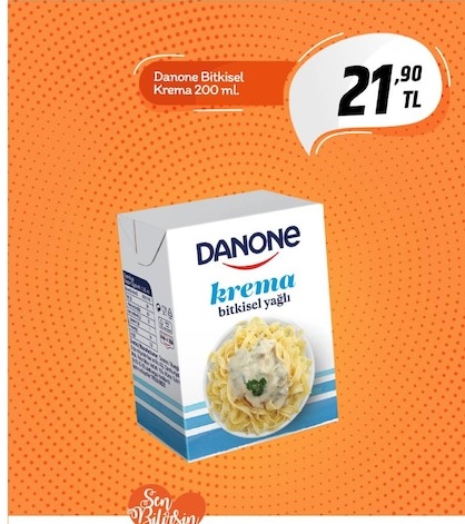 Danone Bitkisel Krema 200 Ml