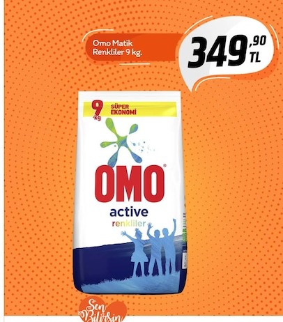 Omo Matik Renkliler 9 Kg
