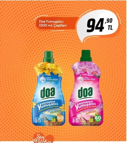 Doa Yumuşatıcı 1500 Ml. Çeşitleri
