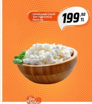 Lezzetçizade Çeşnili Tam Yağlı Eritme Peynir Kg