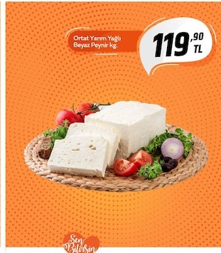 Ortat Yarım Yağlı Beyaz Peynir Kg